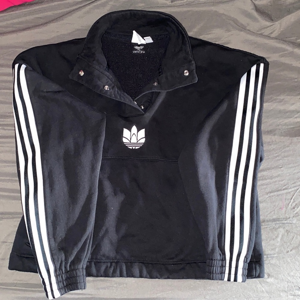 adidas cropped pull over